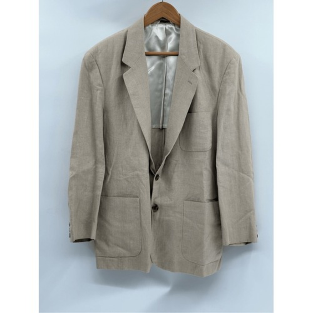 Banana Republic Blazer Adventure Outfitters Linen Men Size Large Tan Beige Linen